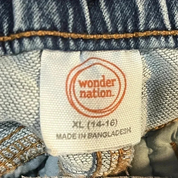 Wonder Nation youth black/grey washed denim cargos size XL (14-16) - Picture 12 of 13